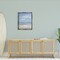 Stupell Industries Cloudy Ocean Bay Shoreline Black Framed Floater Canvas Wall Art